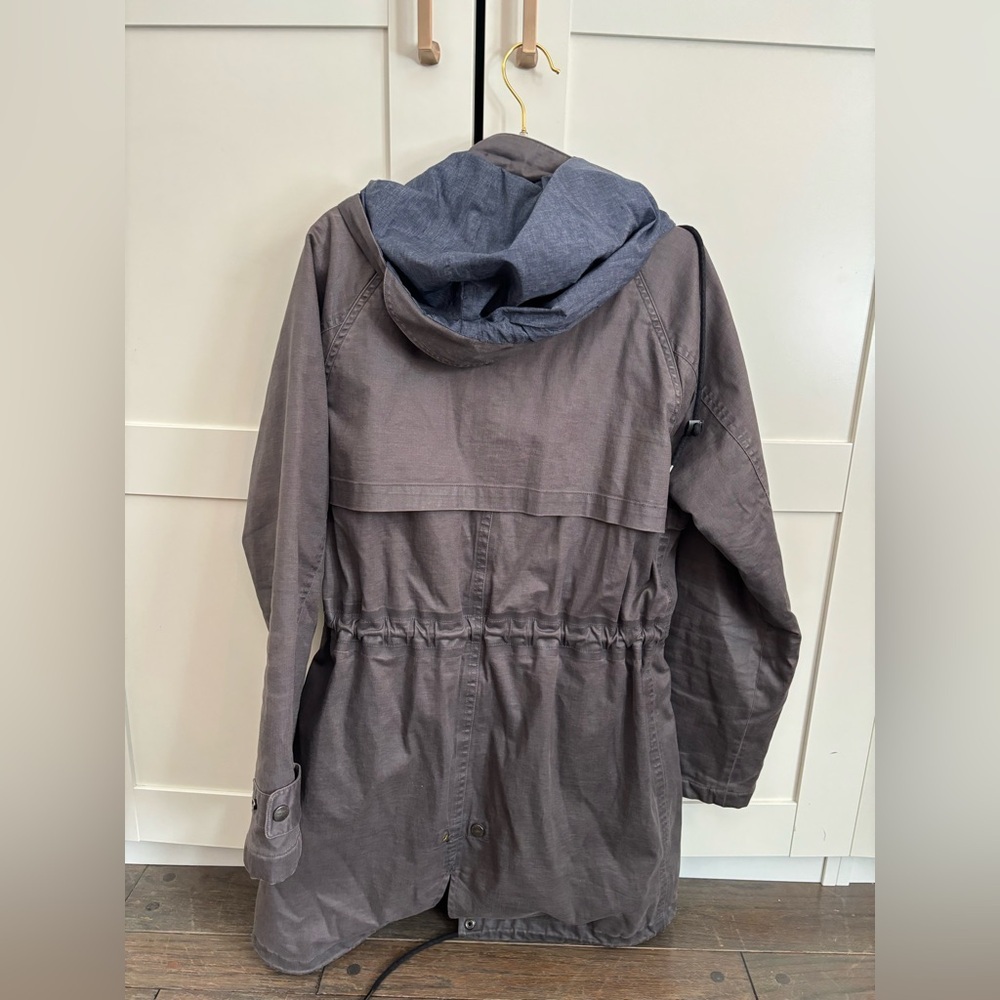 Current/Elliott Bridgeport Parka Rain Jacket with Blue Hood Size 1 - Picture 2 of 3